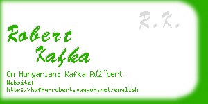 robert kafka business card